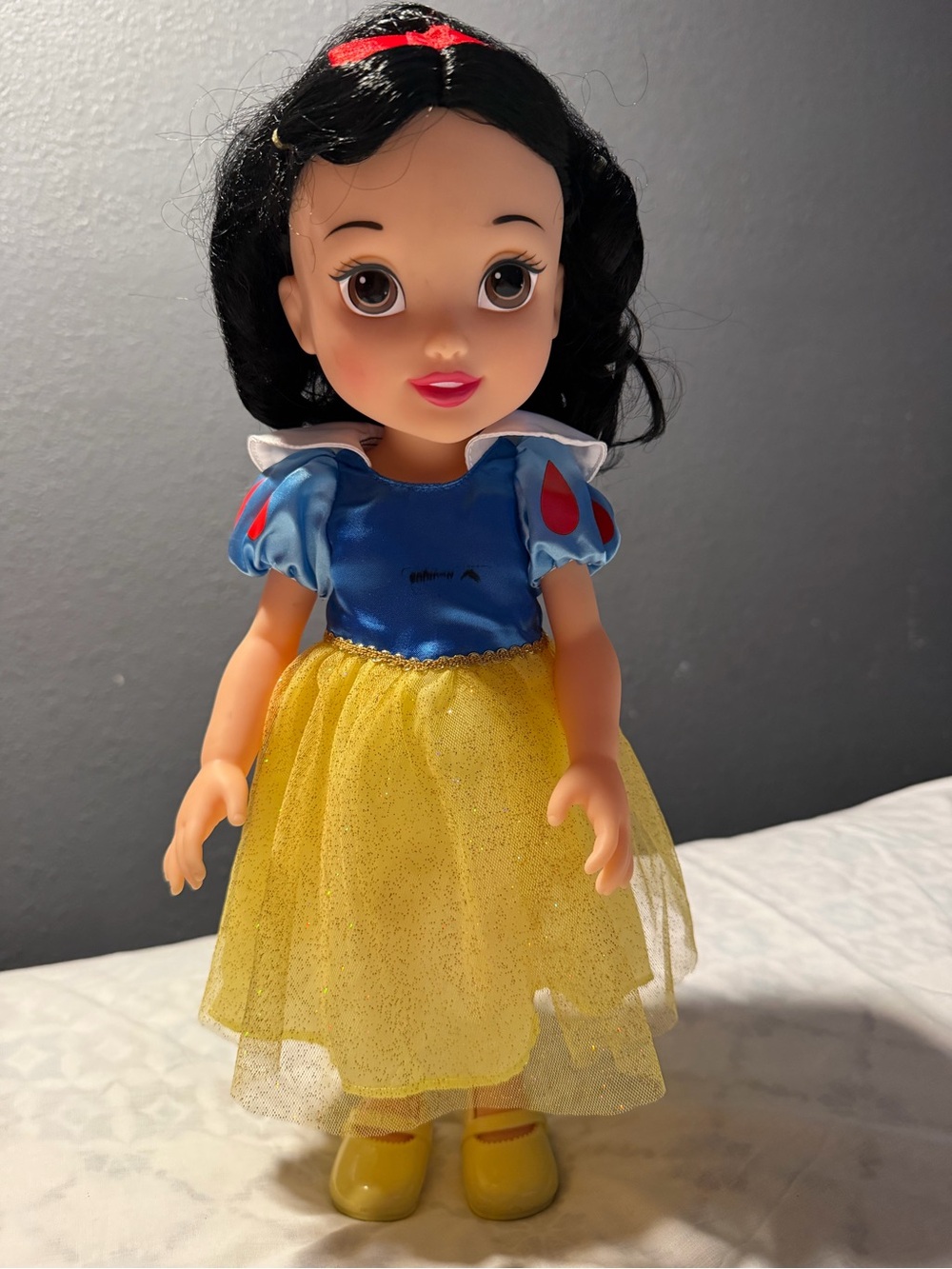 Disney Snow White Doll in Blue, Yellow and Red Outfit